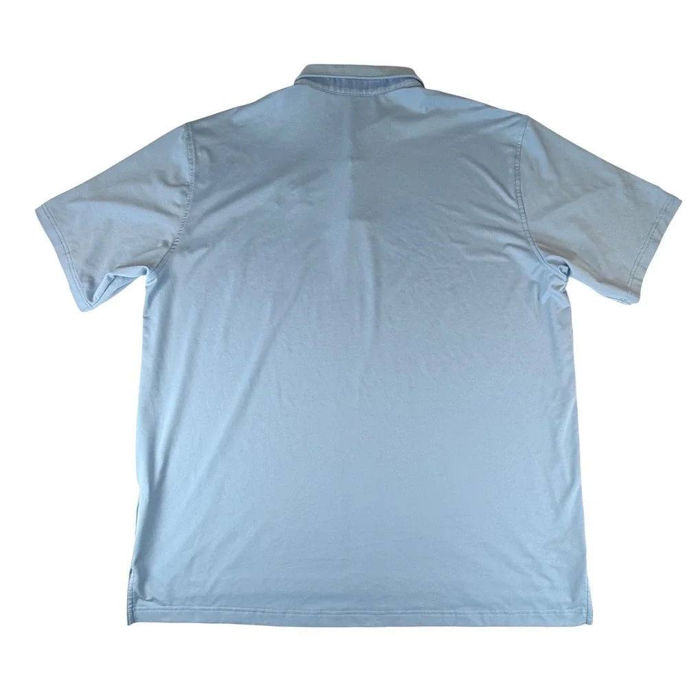 Peter Millar Summer Comfort Polo Shirt Mens XXL Blue‎ Quality Collision Group